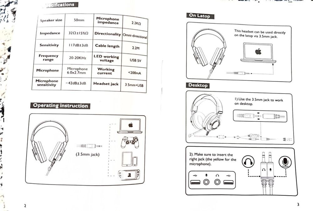 Casti gaming Monster cu leduri