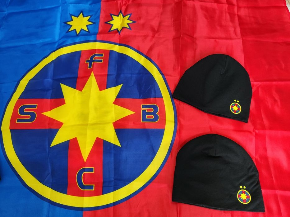 Steag FCSB + Căciulă FCSB SET
