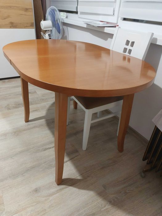 Трапезна маса 120/80см+30см