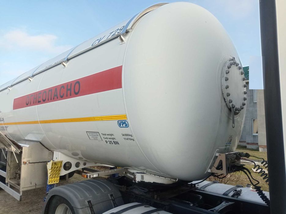 Газовоз, полуприцеп цистерна