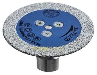 Мини диамантен диск Ø75 мм., с адаптер М14 за ъглошлайф за гранитогрес