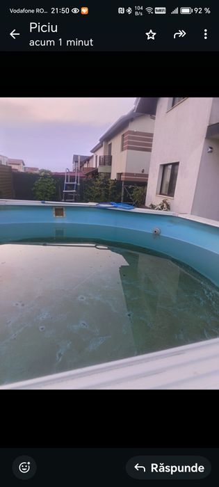 Piscina otel + motor/filtru