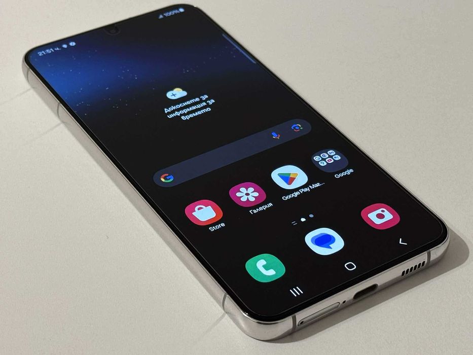 Бартер! Като НОВ! Galaxy S22 Plus Phantom White (Бял)
