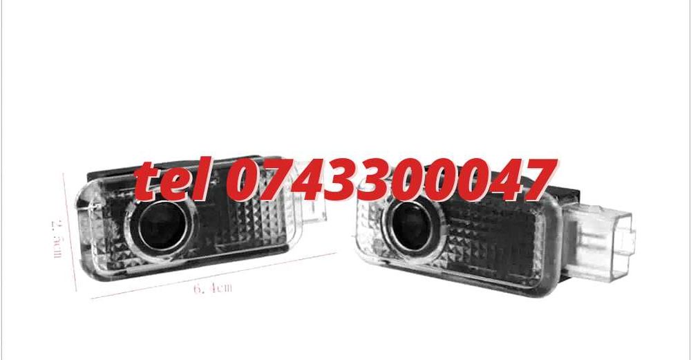Set Logo Proiectoare Lampi 3d Led Lumini Usi Portiere Sline Audi A Q