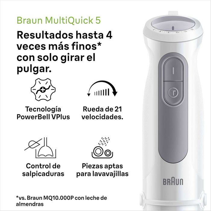 Ръчен блендер Braun MultiQuick 5 MQ50001 PowerBell Plus, 1000W