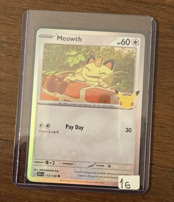 Meowth collection  Pokemon 30th anniversary TCG