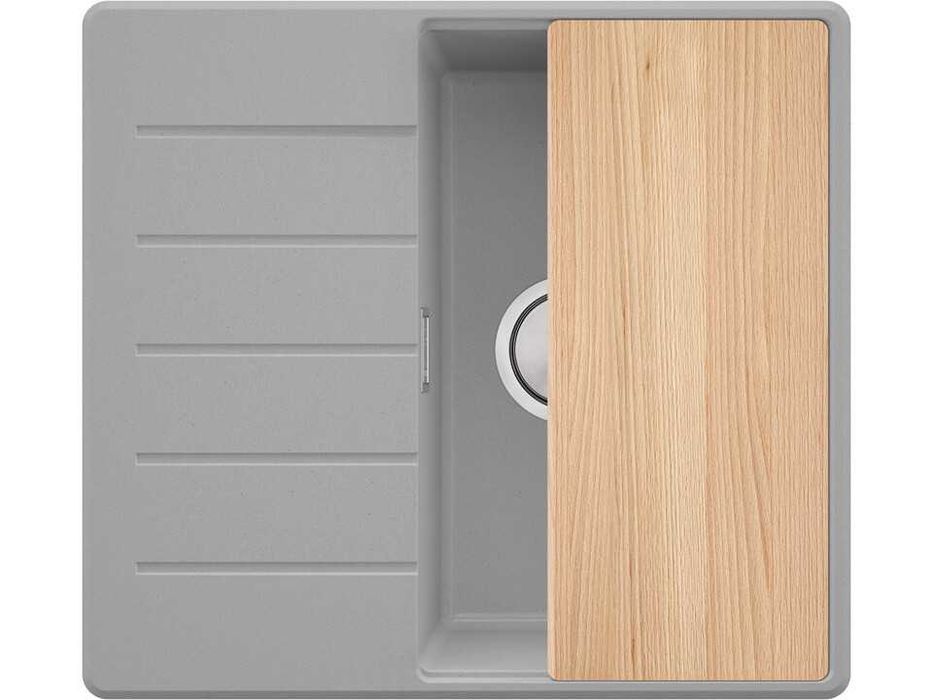 Сива кухненска гранитна мивка Копенхаген 40 Top 550 x 500 мм