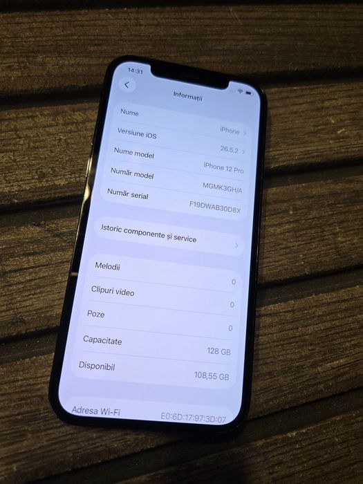 Apple iPhone 12 Pro Space Gray 128GB neverlocked