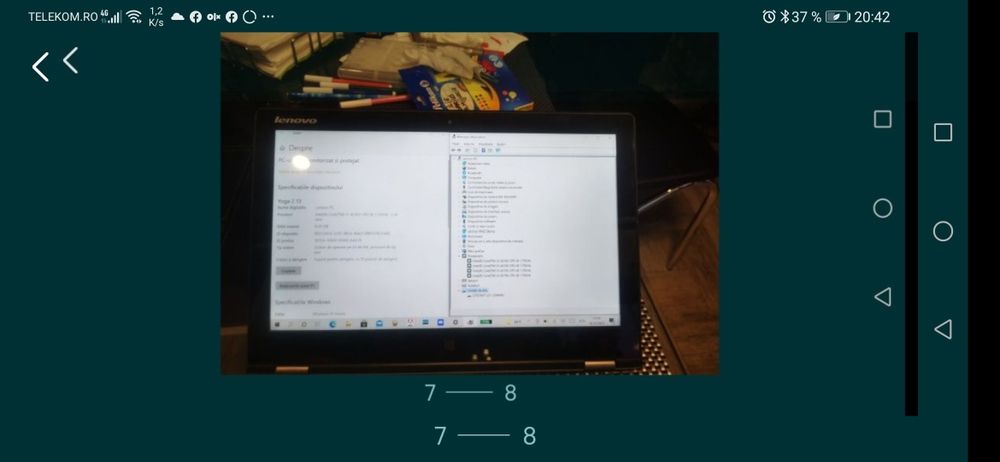 Yoga 2 Fullhd 3 în 1, 13 i5 8gb,256gb