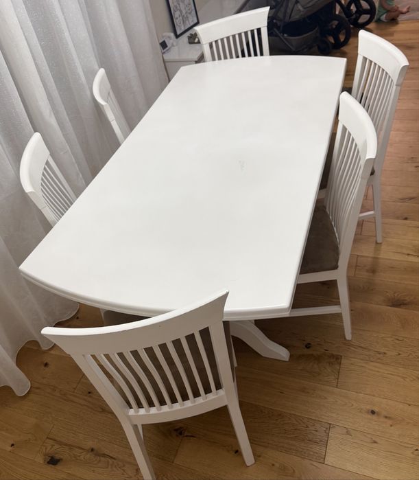 Set dining din Lemn Masiv  masa + 6 scaune