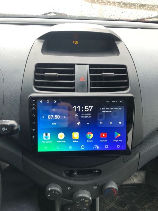 Магнитола для Chevrolet Spark Matiz новая андроид с рамкой WiFi 4/64г