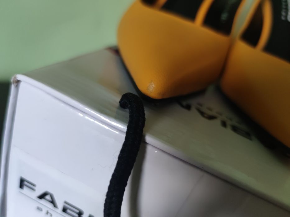 Официални дамски обувки FABIANO, жълти, номер 38