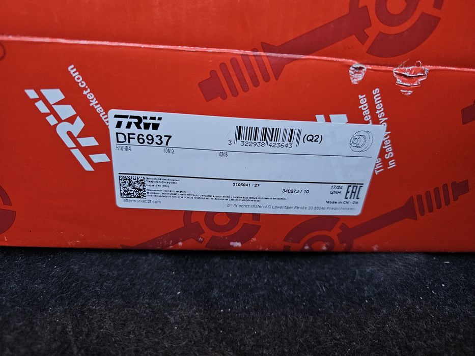 Discuri frana spate set 2 buc TRW Hyundai Ionic Kia Niro