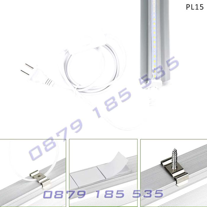 4 LED лампи отглеждане растеж стайни растения цветя лед светлина фито