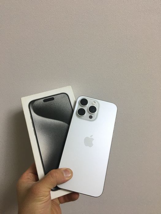 Iphone 15 pro max silver 512 tali