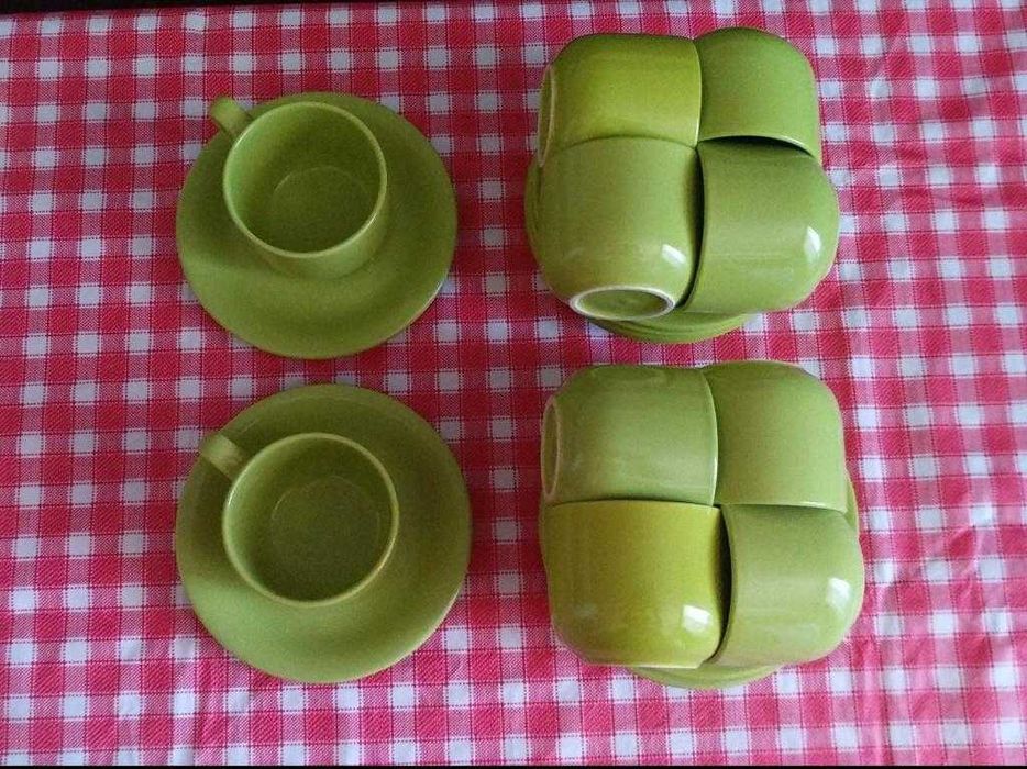 Порцеланов сервиз за чай и кафе с 20 части, за миялна машина