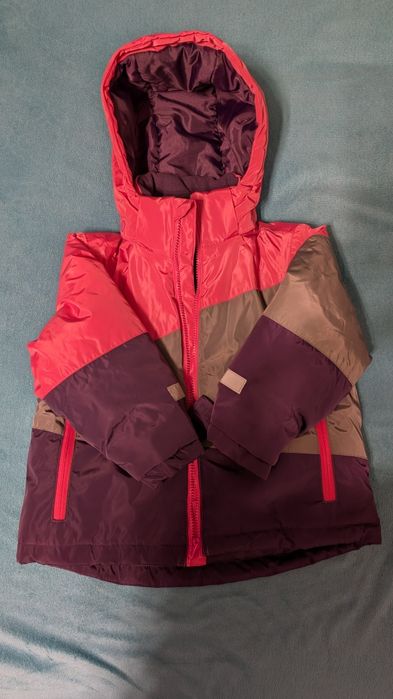 Set pantaloni/geacă/mănuși schi copii 110-116/116-122