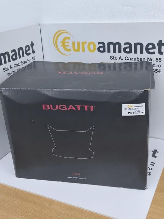 Prajitor de paine, Bugatti, Volo, C3 , 2 felii, 930 W, rosu , nou -I-