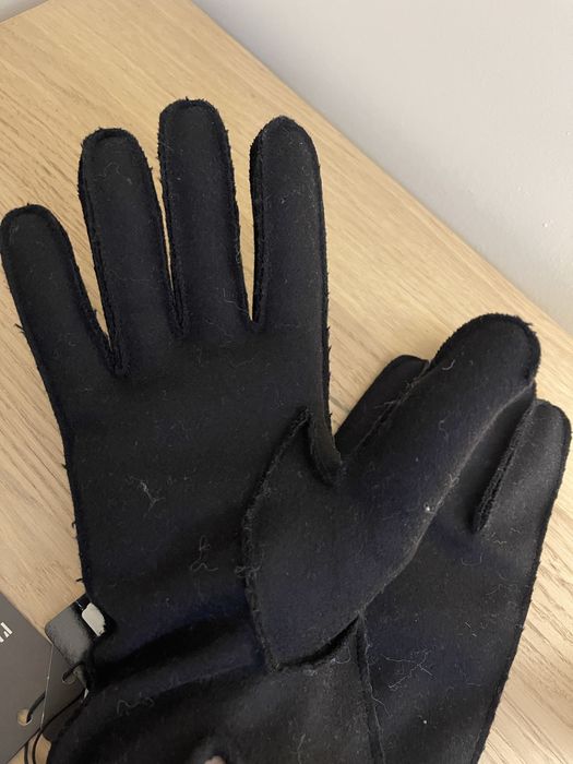 Mănuși Emporio Armani,bărbați ,din lână neagră -M