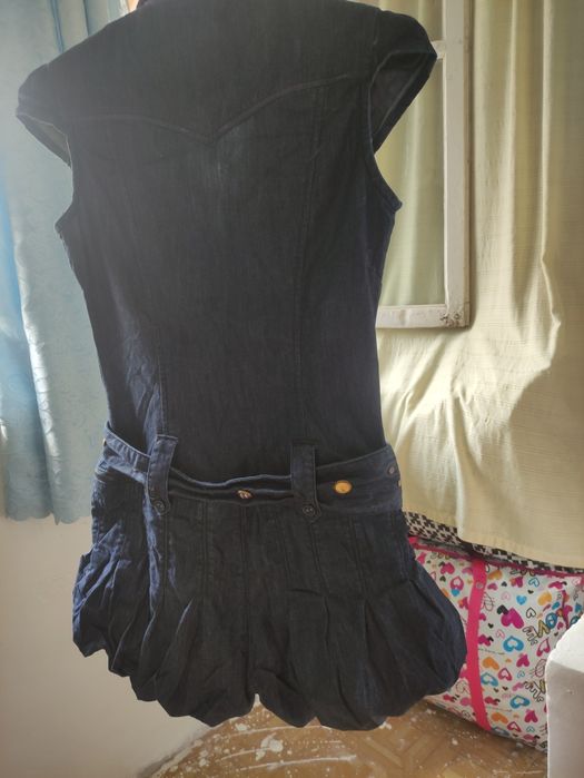 Женский джинсовый  комбинезон-шорты р.42-46