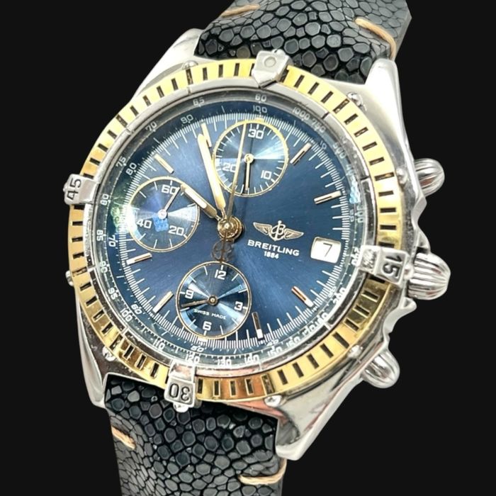 Breitling Chronomat 18k Gold & Steel Valjoux 7750 chronograph