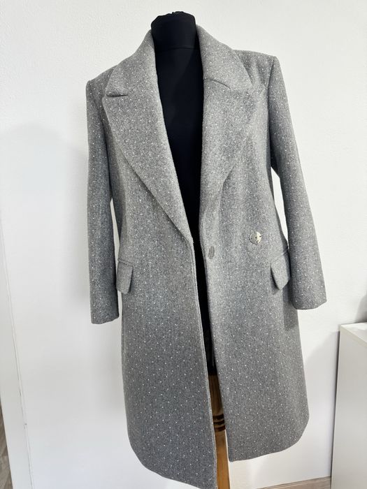 Palton River Island S cu tinte aplicate