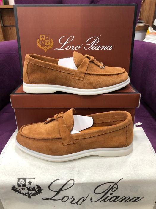 Mocasini piele naturala Loro Piana