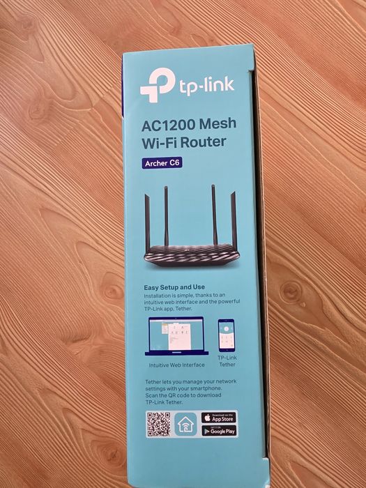 TP-Link Archer C6 (AC1200) - Високоскоростен Двубандов Wi-Fi Рутер