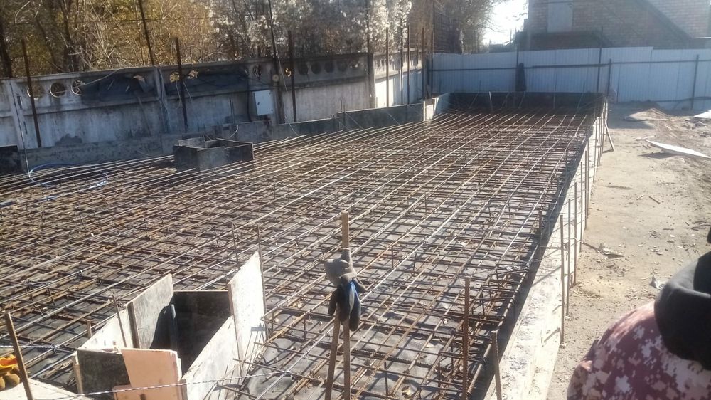 Бетонные работы с опалубкой