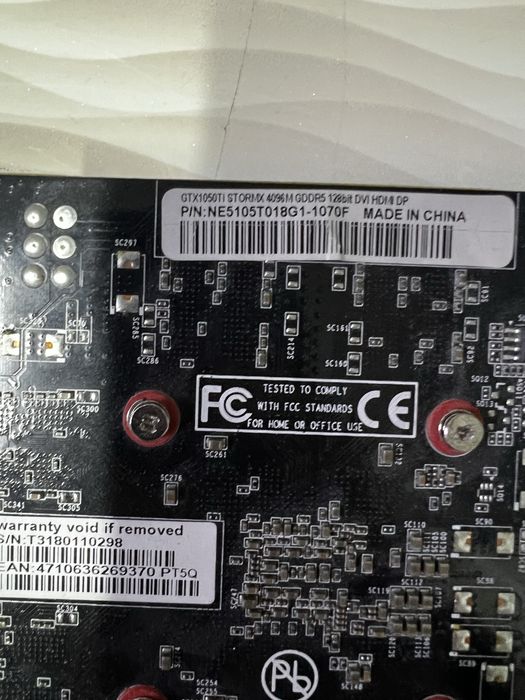 GTX 1050 Ti 4GB — б/у видеокарта
