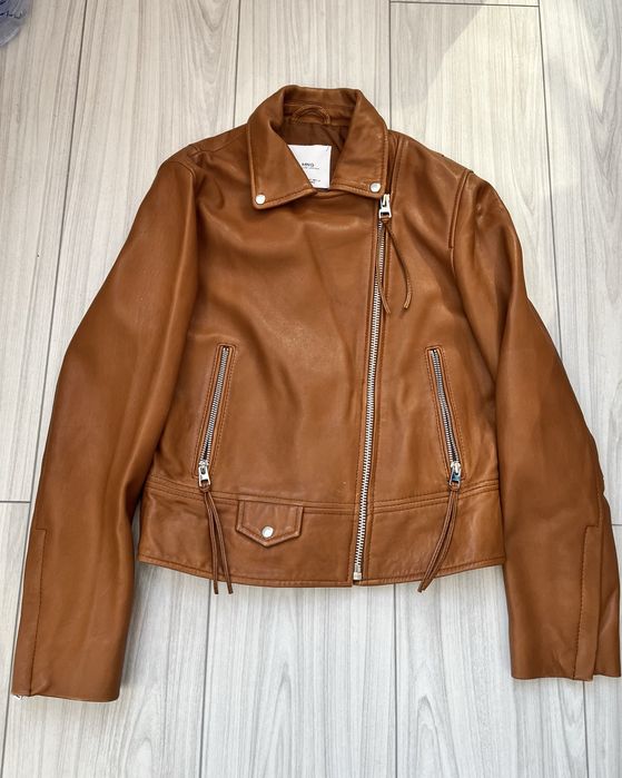 Geaca biker piele naturala