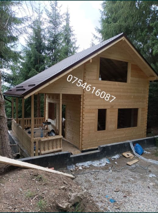 Case, cabane din lemn