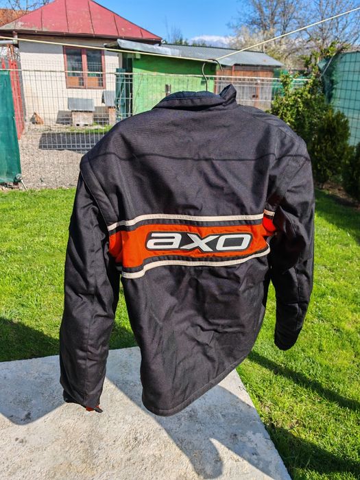 Costum piele moto impecabil+cadou geaca textil, ghete