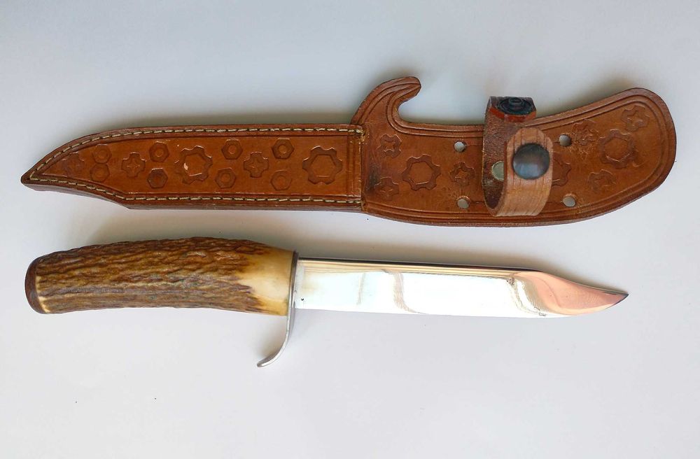 Cutit handmade si teaca piele