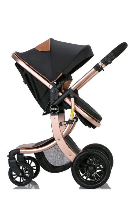 Коляска универсальная 2 в 1 AIMILE Wingoffly, черный