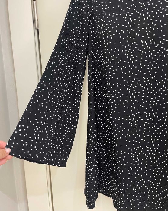 Мини платье А-силуета в горошек