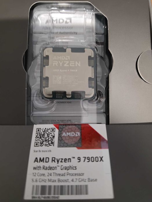 AMD Ryzen 9 7900X 12-Core 24-Thread AM5 С КУТИЯ