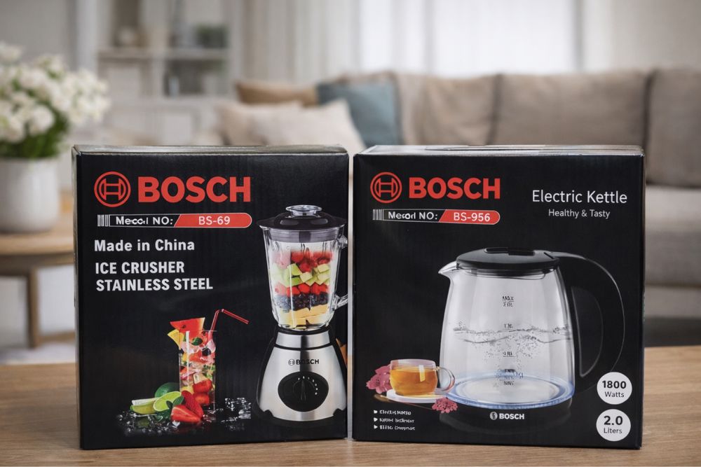 Блендер 3в1 Bosch + чайник в подарок кофемолка измельчитель
