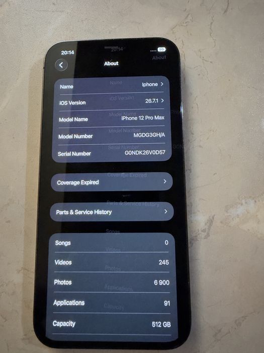 Iphone 12 pro max 512 GB