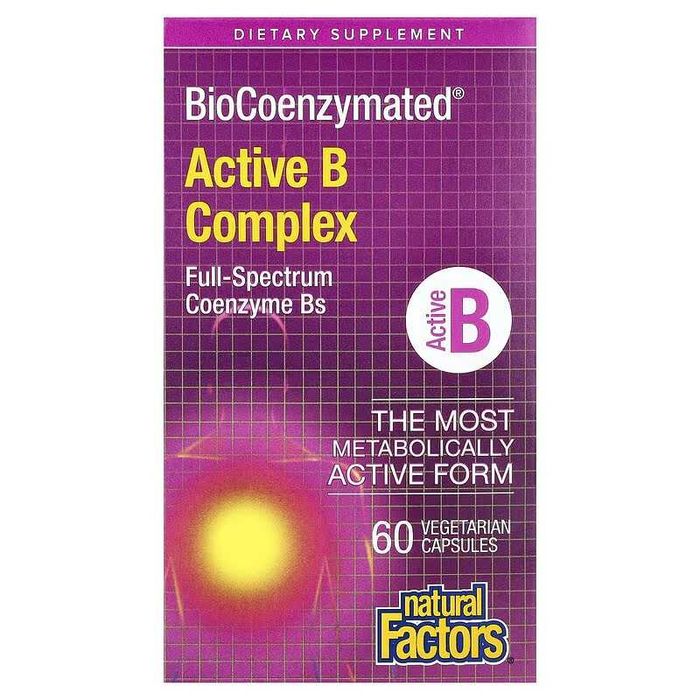 Natural Factors BioCoenzymated Active B Complex комплекс витаминов B