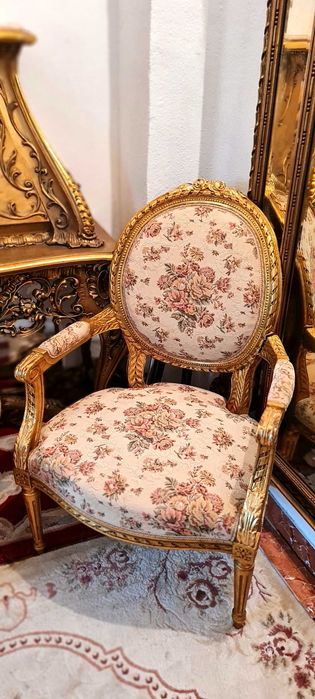 Canapea cu fotolii/salon stil Ludovic/baroc/vintage/mobila antica