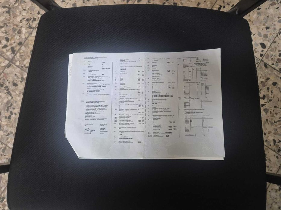 Vand Opel Combo Germania