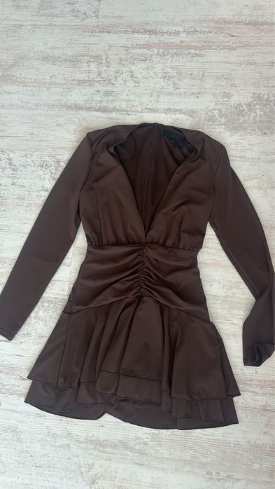 Кафеви рокли Zara