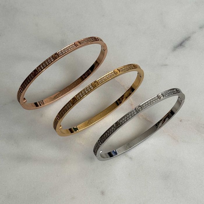 Bratara Love Slim cu Cristale Aplicate