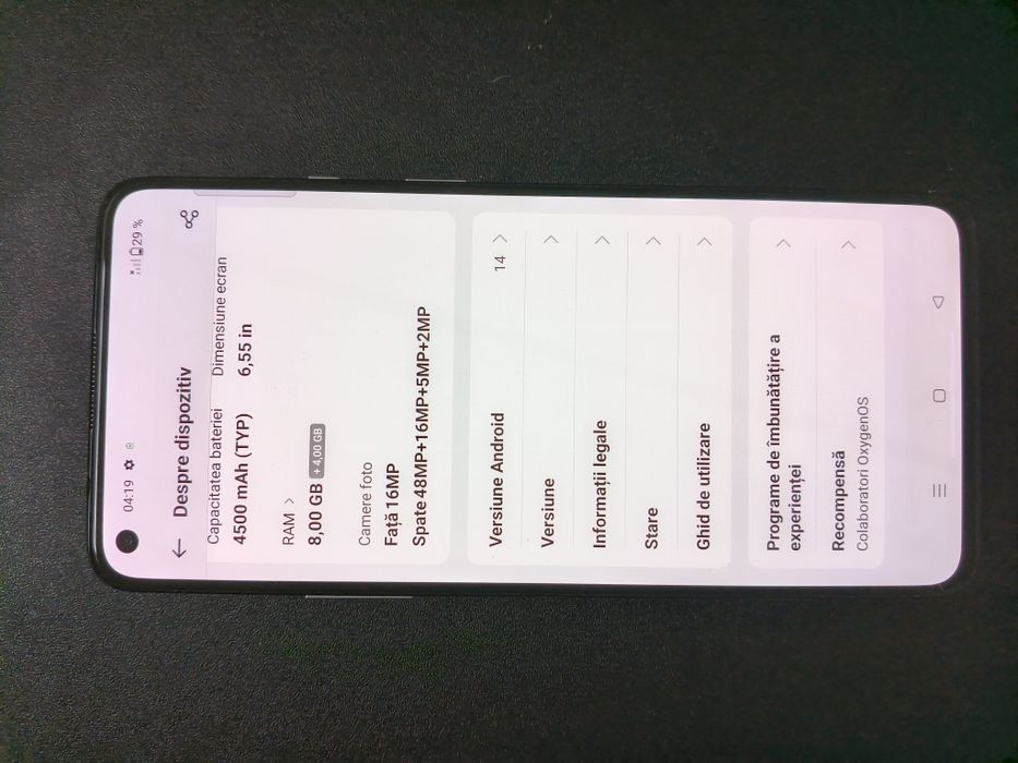 Telefon One plus 8T, stare foarte bună, cutie, funcționează perfect.