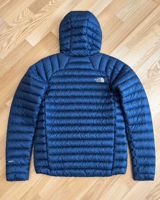 Geacă matlasată cu glugă The North Face 600 bleumarin pentru bărbați Mărimea S