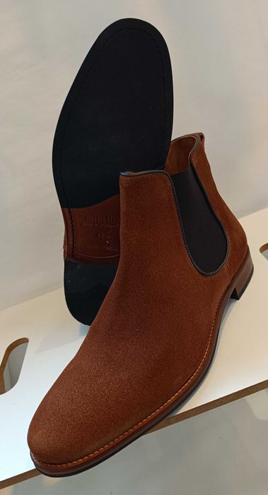 Ghete chelsea 44 de lux lucrate manual Minelli NOI piele naturala