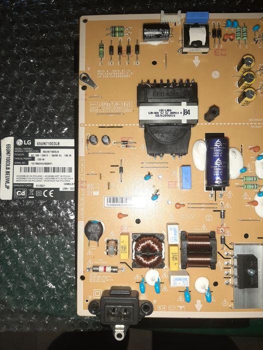 Sursa și placa de baza LG65UN71003LB