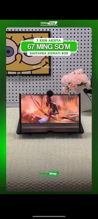 3D ekran,videolarni korishda kichkina telefondan foydalanmang.