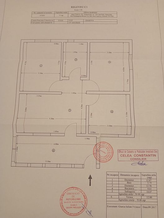 Casă de vânzare 70m2